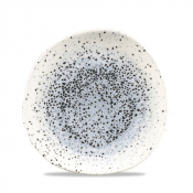 CHURCHILL SUPER VITRIFIED STUDIO PRINTS MINERAL BLUE ORGANIC PLATE 8.3inch