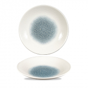 CHURCHILL SUPER VITRIFIED ISLA TOPAZ BLUE COUPE PLATE 10inch