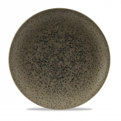 CHURCHILL ART DE CUISINE MENU SHADES CALDERA FLINT GREY COUPE PLATE 10.6inch