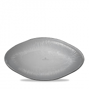 CHURCHILL BAMBOO OVAL GLASS PLATTER DUSK 29.5X16.2CM