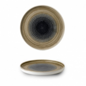 CHURCHILL SUPER VITRIFIED STONECAST AQUEOUS BAYOU WALLED PLATE 10.2inch