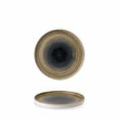 CHURCHILL SUPER VITRIFIED STONECAST AQUEOUS BAYOU WALLED PLATE 8.3inch