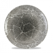 KINTSUGI QUARTZ BLACK COUPE PLATE 26CM