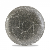 KINTSUGI QUARTZ BLACK COUPE PLATE 21.7CM