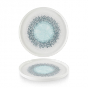 FUSION AQUAMARINE CHEFS' WALLED PLATE 21CM