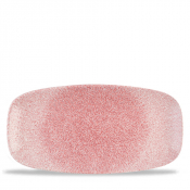 RAKU ROSE QUARTZ PINK CHEFS' OBLONG PLATE NO. 4 35.5 X 18.9