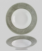 BAMBOO CERAMIC SPINWASH ALPINE WIDE RIM BOWL 11inch