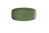 STONECAST SORREL GREEN CHEFS OBLONG PLATE 13 7/8X7 3/8inch