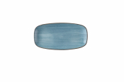 STONECAST RAW TEAL CHEFS OBLON G PLATE 11 3/4X6inch