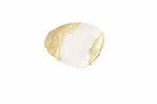 TIDE GOLD TRIANGLE CHEFS PLATE 10 3/8inchX8inch