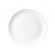 WHITE EVOLVE COUPE PLATE 10 5/ 8inch