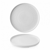 CHURCHILL ERA GREY WALLED PLATE 10 2/8inch