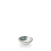 TIDE BLACK CONTOUR BOWL SHALLOW 11.6CM 20CL 7OZ H:4CM