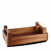 CHURCHILL ART DE CUISINE ACACIA WOOD RECTANGLAR CRATE 11.8X7.9inch