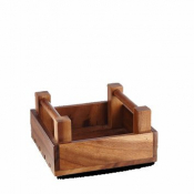CHURCHILL ART DE CUISINE ACACIA WOOD SQUARE CRATE 7.9inch