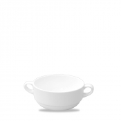 CHURCHILL ALCHEMY FINE CHINA WHITE CONSOMME BOWL 10OZ
