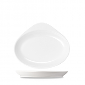 CHURCHILL ALCHEMY FINE CHINA WHITE COOK&SERVE NO.6 OVAL DISH 10OZ