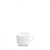 CHURCHILL ALCHEMY FINE CHINA WHITE STACKING TEA CUP 7OZ