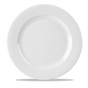 CHURCHILL SUPER VITRIFIED BAMBOO WHITE FOOTED PLATE 10.3inch