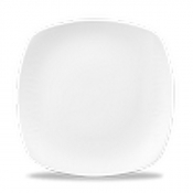 CHURCHILL SUPER VITRIFIED BAMBOO WHITE SQUARE PLATE 10inch