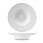 CHURCHILL SUPER VITRIFIED BAMBOO WHITE WIDE RIM BOWL 10OZ