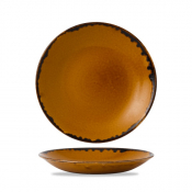 DUDSON HARVEST BROWN COUPE PLATE 11inch