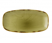 DUDSON HARVEST GREEN OBLONG PLATE 11.7X6inch