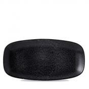 DUDSON EVO ORIGINS MIDNIGHT BLACK OBLONG PLATE 11.7X6inch