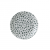 DUDSON TERRAZZO GREEN COUPE PLATE 6.5inch