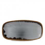 DUDSON HARVEST GREY OBLONG PLATE 11.7X6inch