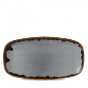 DUDSON HARVEST GREY OBLONG PLATE 14X7.4inch