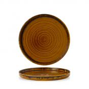 DUDSON HARVEST BROWN WALLED PLATE 8.3inch