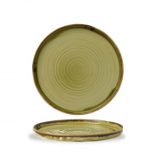 DUDSON HARVEST GREEN WALLED PLATE 10.2inch