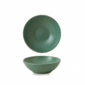 CHURCHILL SUPER VITRIFIED NOURISH ANDORRA GREEN SHALLOW BOWL 9OZ