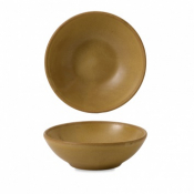 CHURCHILL SUPER VITRIFIED NOURISH PETRA SAND SHALLOW BOWL 7OZ