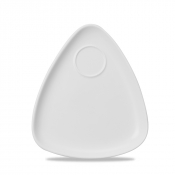 CHURCHILL SUPER VITRIFIED SNACK ATTACK WHITE TRIANGULAR PLATE 9.6inch