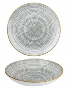 CHURCHILL SUPER VITRIFIED STUDIO PRINTS STONE GREY COUPE BOWL 40OZ