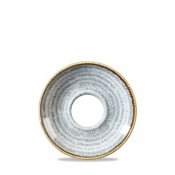 CHURCHILL SUPER VITRIFIED STUDIO PRINTS STONE GREY CAPPUCCINO SAUCER 6.1inch