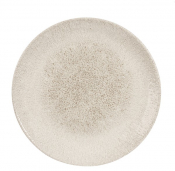 CHURCHILL SUPER VITRIFIED STUDIO PRINTS RAKU AGATE GREY COUPE PLATE 10.2inch