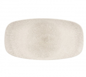 CHURCHILL SUPER VITRIFIED STUDIO PRINTS RAKU AGATE GREY OBLONG PLATE 14X7.4inch