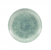 CHURCHILL SUPER VITRIFIED STUDIO PRINTS RAKU JADE GREEN COUPE PLATE 6.5inch