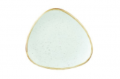 CHURCHILL SUPER VITRIFIED STONECAST DUCK EGG BLUE TRIANGULAR PLATE 9inch