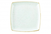 CHURCHILL SUPER VITRIFIED STONECAST DUCK EGG BLUE SQUARE PLATE 10.5inch