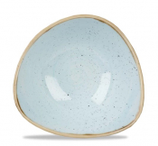 CHURCHILL SUPER VITRIFIED STONECAST DUCK EGG BLUE TRIANGULAR BOWL 9OZ