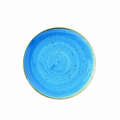 CHURCHILL SUPER VITRIFIED STONECAST CORNFLOWER BLUE COUPE PLATE 6.5inch