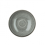 CHURCHILL SUPER VITRIFIED STONECAST PEPPERCORN GREY COUPE BOWL 40OZ