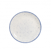 CHURCHILL SUPER VITRIFIED STONECAST HINTS INDIGO BLUE COUPE PLATE 8.5inch