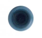 CHURCHILL SUPER VITRIFIED STONECAST AQUEOUS LAGOON COUPE PLATE 8.5inch