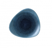 CHURCHILL SUPER VITRIFIED STONECAST AQUEOUS LAGOON TRIANGULAR PLATE 7.6inch