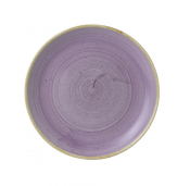CHURCHILL STONECAST LAVENDER COUPE PLATE 21.7CM X 12